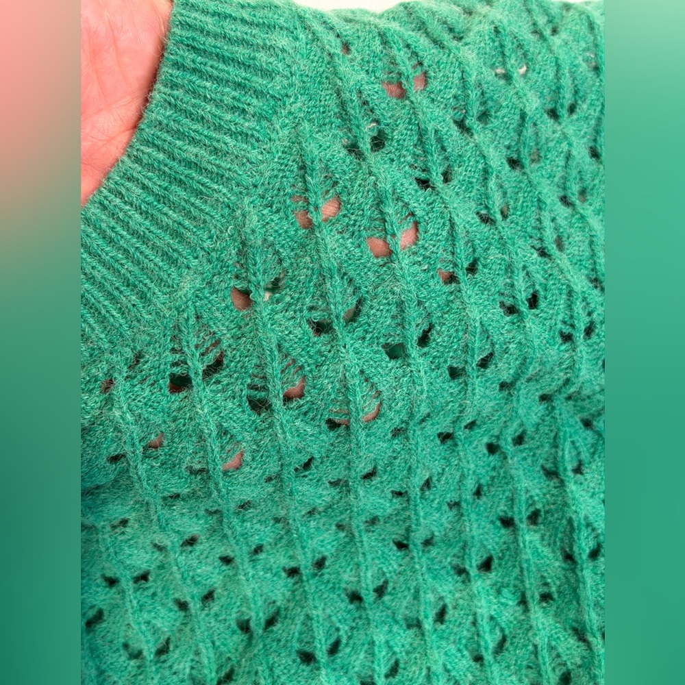 Women's Green Knit Sweater